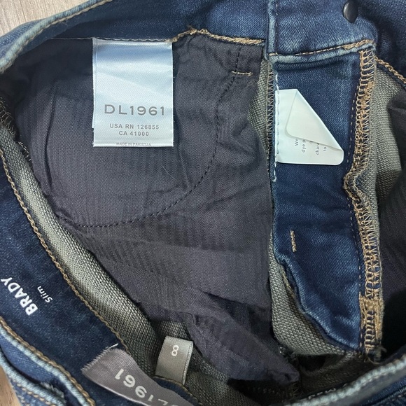 DL1961 Boys Brady Slim Jeans 8 Skinny Premium Denim Vibes Blue Med. Wash Stretch - Picture 7 of 12